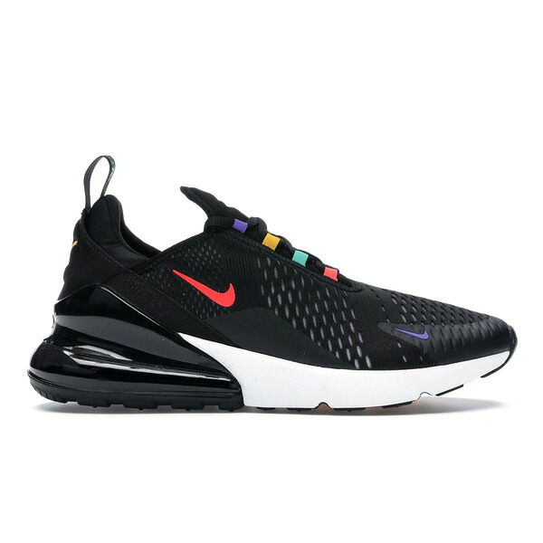 Nike ナイキ メンズ スニーカー 【Nike Air Max 270 Black Multi-Color】 サイズ US_7.5(25.5cm) Black/University Gold-Psychic Purple-Flash Crimson|asty