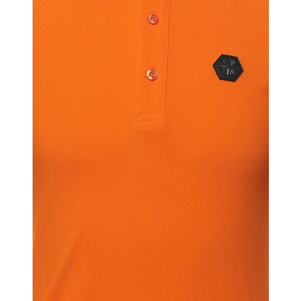 フィリッププレイン メンズ ポロシャツ トップス Polo Shirts Orange トップス | ladecoreria.com