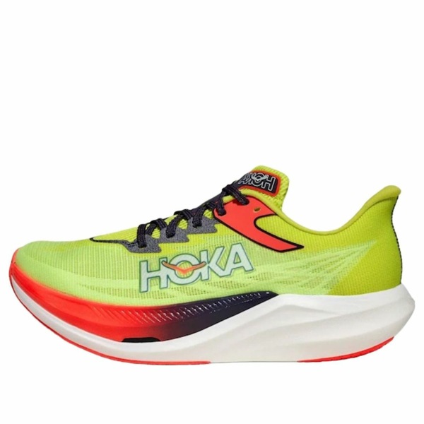 HOKA ONE ONE ホカオネオネ メンズ スニーカー 【HOKA ONE ONE Rocket X 3 'Neon Yu Squid Ink' 1168724-NZS】 サイズ US_6(24.0cm)｜asty