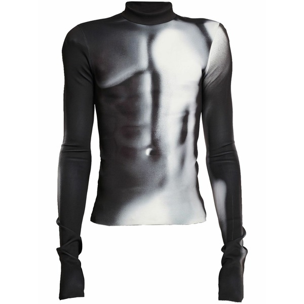 バルマン メンズ ティーシャツ トップス Body-print detail t-shirt Black