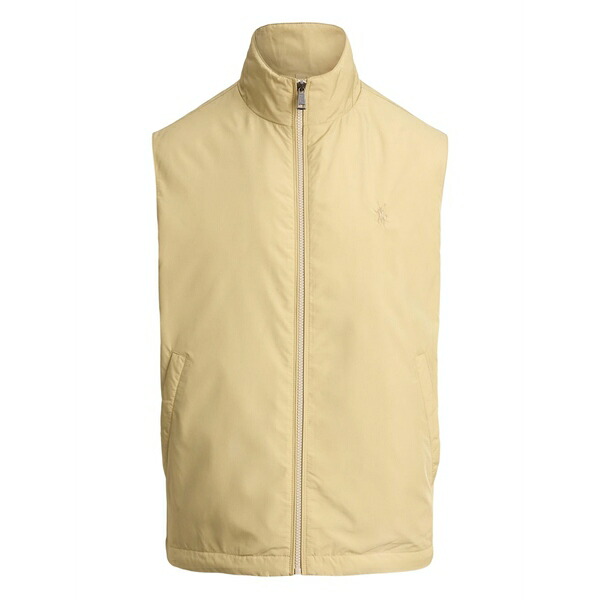 ラルフローレン メンズ 上衣＆上衣 アウター Zip-up mock-neck gilet Neutrals