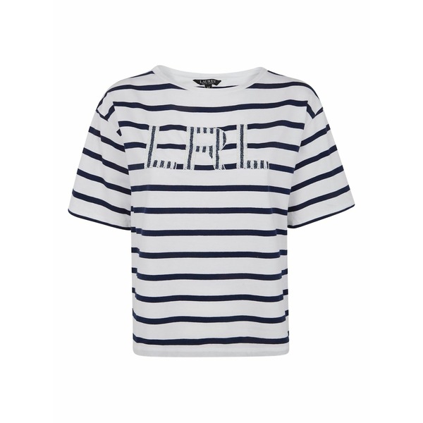 ラルフローレン レディース プルオーバー トップス Striped t-shirt White
