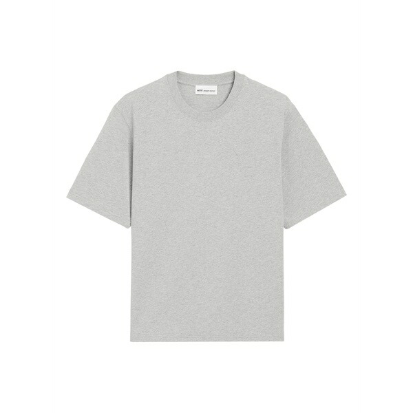 意中の女 メンズ プルオーバー トップス Ami de coeur crew-neck t-shirt Grey