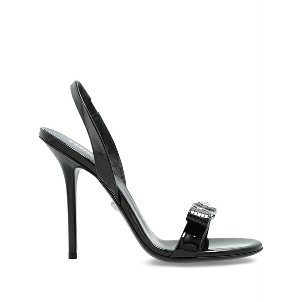 ヴェルサーチ レディース サンダル シューズ Medusa-bow slingback sandals Black