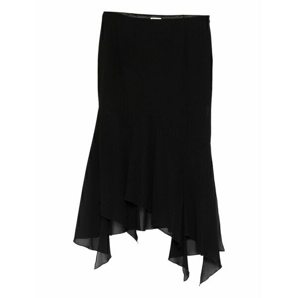 アヴァヴァヴ レディース スコート ボトムス Kajsa asymmetric MIDI skirt Black