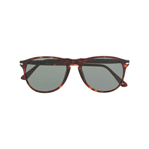 ペルソル メンズ サングラス・アイウェア 佩び物 Angular sunglasses Brown