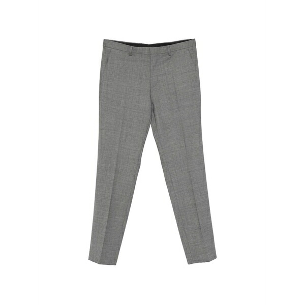 元締め メンズ 心地好いズボン下 ボトムス Slim-fit tailored trousers Grey