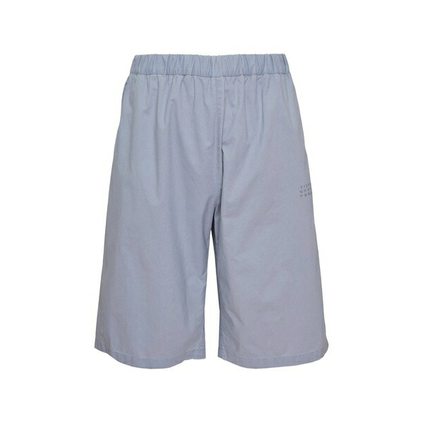 マルタンマルジェラ メンズ 心地好いズボン下 ボトムス Elasticated-waistband logo-print shorts Blue