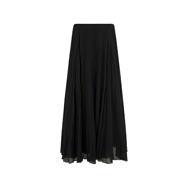 ヴィンス レディース スコート ボトムス Crinkled panelled long skirt Black