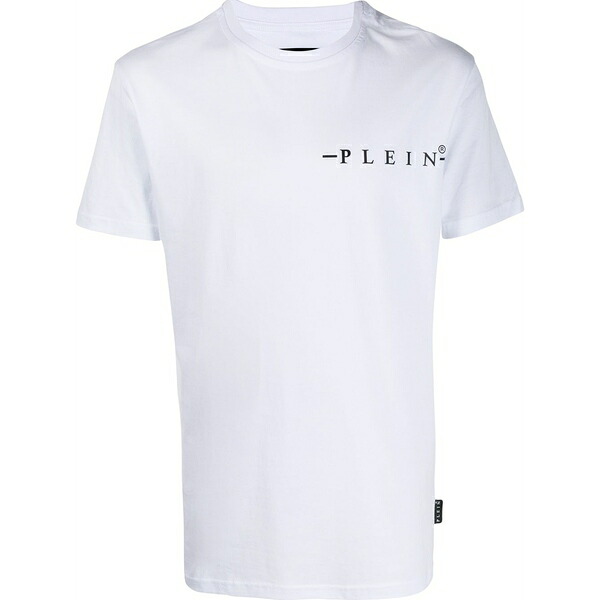 フィリップ飾り気の無い メンズ プルオーバー トップス Logo t-shirt White