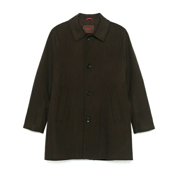 構成成分  メンズ 厚地の外套 アウター Alfredo coat Green
