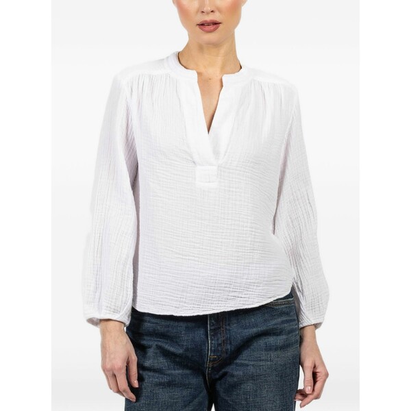 キセレナ レディース プルオーバー トップス Arielle long-sleeve blouse White
