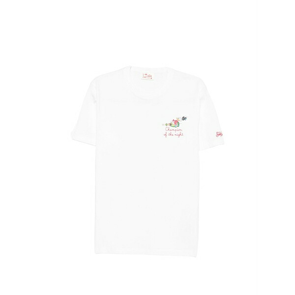エムシーツーセイントバース メンズ プルオーバー トップス X disney portofino round-neck t-shirt White