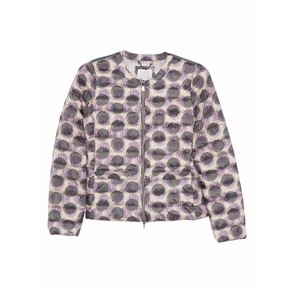 ジェオックス レディース 上衣＆上衣 アウター Graphic-print puffer jacket Neutrals