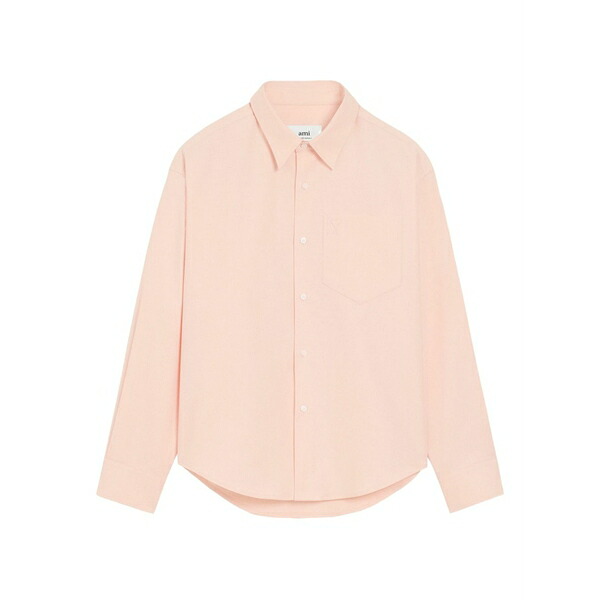 意中の女 メンズ プルオーバー トップス Ami de coeur cotton boxy shirt Pink