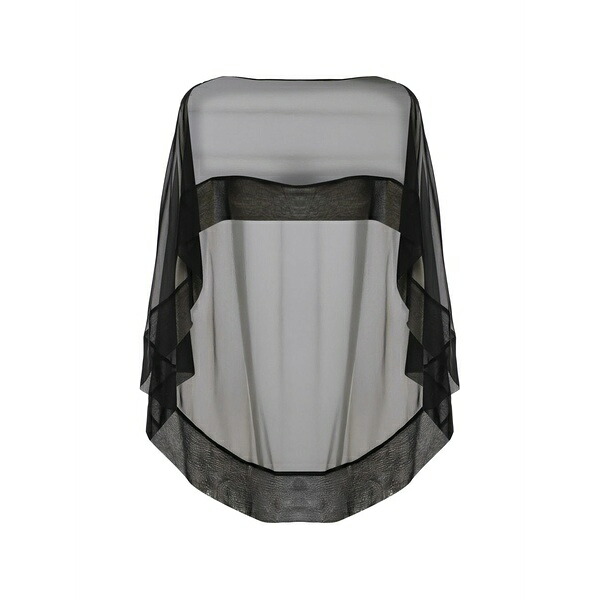 アルベルタ フェレッティ レディース 厚地の外套 アウター Sheer panelled top Black
