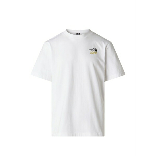 北の方人間の顔 メンズ ティーシャツ トップス Print t-shirt White