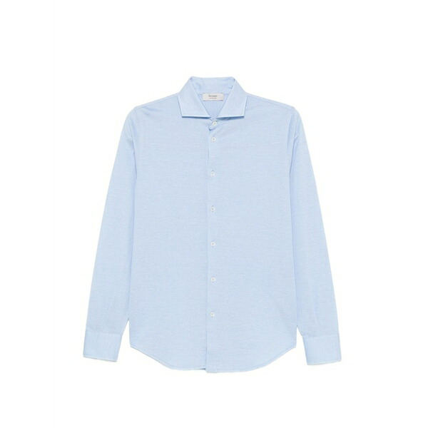 フェランテ メンズ プルオーバー トップス Pique long-sleeve shirt Blue