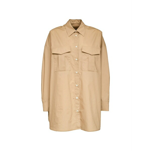 デパートメントファイブ レディース プルオーバー トップス Fire over cotton shirt Neutrals