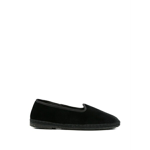 マネビ メンズ スリッポン・ローファー シューズ Velvet loafers Black