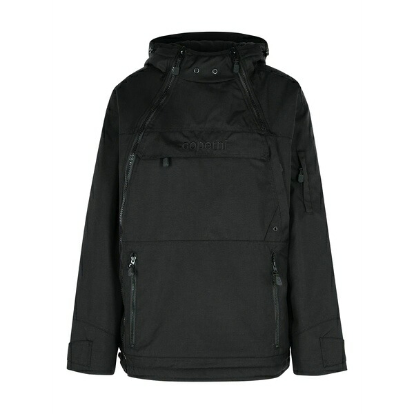 コペルニ レディース 上衣＆上衣 アウター Asymmetric zip jacket Black