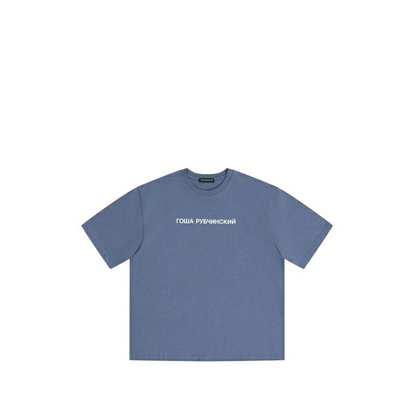 ゴーシャ ラブチンスキー メンズ ティーシャツ トップス Logo-print t-shirt Blue