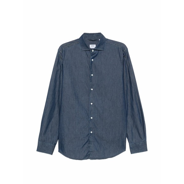 アスペジ メンズ シャツ トップス Spread-collar shirt Blue|asty