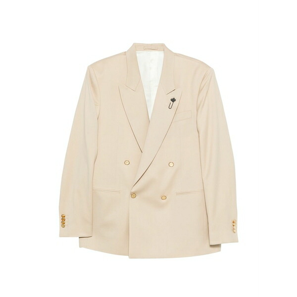ラルディーニ メンズ 上衣＆上衣 アウター Double-breasted blazer Neutrals