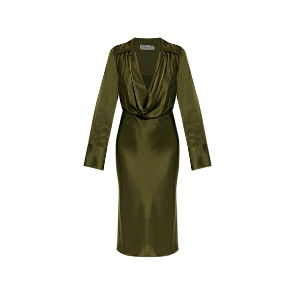 ブルマリン レディース 衣裳 トップス Satin dress Green