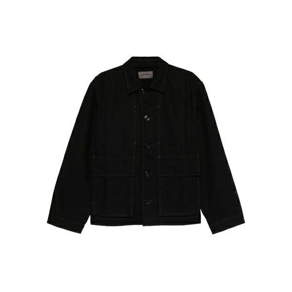 ルメール メンズ 上衣＆上衣 アウター Pocket button overshirt Black