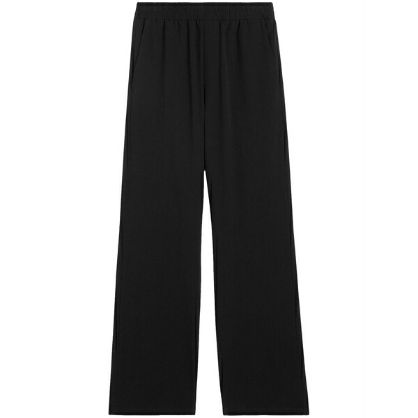 意中の女 メンズ 心地よいズボン下 ボトムス Ami de coeur wide-leg trousers Black