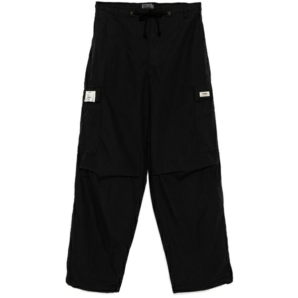 イズエ レディース 心地よいズボン下 ボトムス Cotton cargo trousers Black