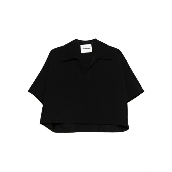 ジル・サンダー レディース ティーシャツ トップス V-neck t-shirt Black