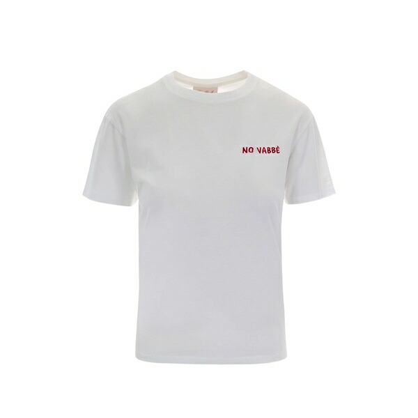エムシーツーセイントバース レディース ティーシャツ トップス Emilie embroidered t-shirt White