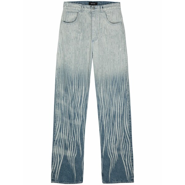 ボッター メンズ デニムパンツ ボトムス Gradient-effect straight-leg jeans Blue｜asty
