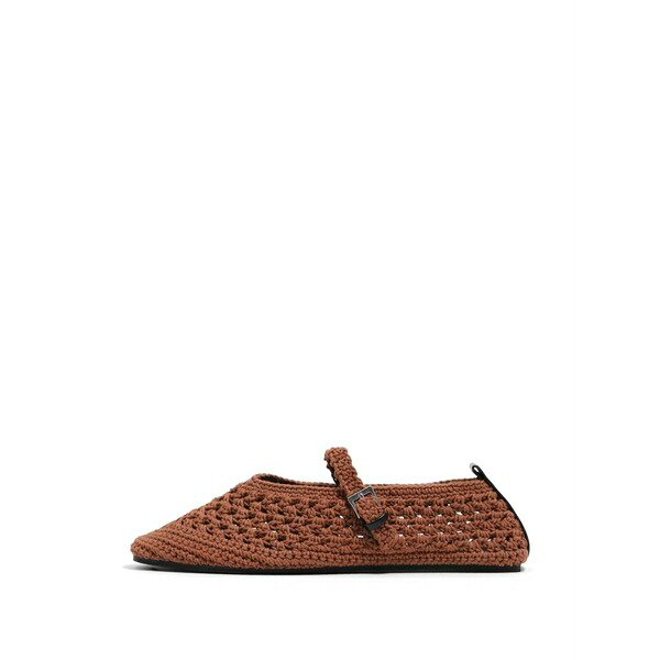 ビンバ イ ローラ レディース サンダル シューズ Crochet-knit ballet flats Brown