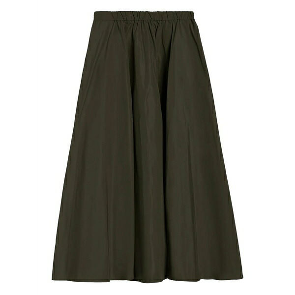 アスペジ レディース スコート ボトムス Pleat-detail MIDI skirt Green
