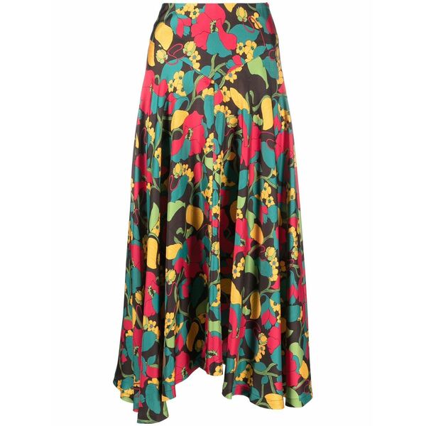 ラ・ダブル・ジェイ レディース スコート ボトムス Milano asymmetric skirt Brown