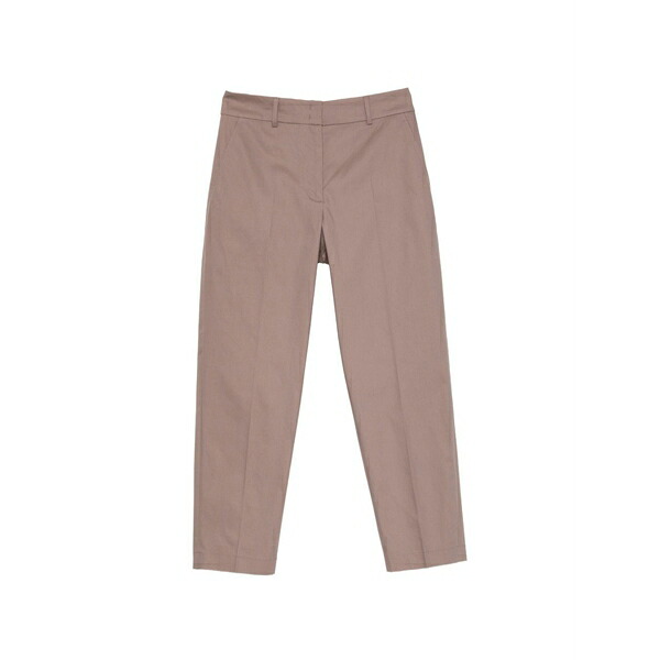 セブンティ レディース 心地よいズボン下 ボトムス Belt-loop trousers Brown