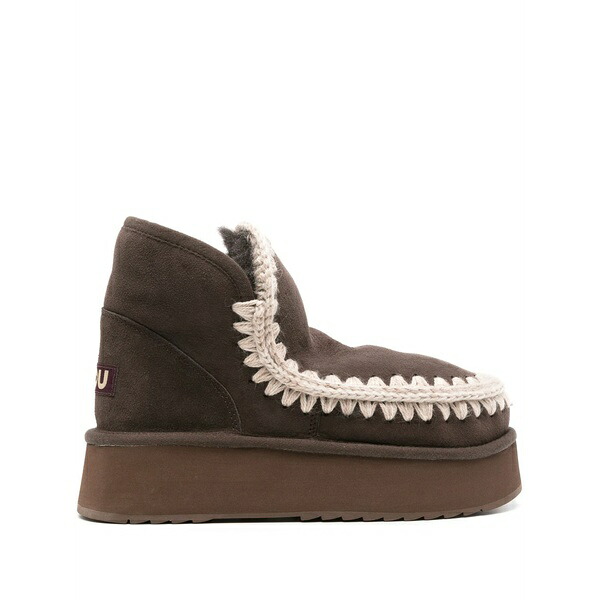 モウ レディース ブーツ シューズ Mini boots Brown