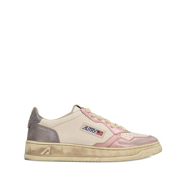 オートリー メンズ スニーカー シューズ Logo-patch sneakers Neutrals
