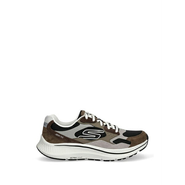 スケッチャーズ メンズ スニーカー シューズ Go run consistent 2.0 lace-up logo-detail sneakers Brown