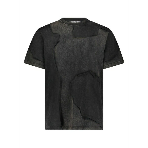ミストリーハードレアリシーン メンズ プルオーバー トップス Cut me up t-shirt Black