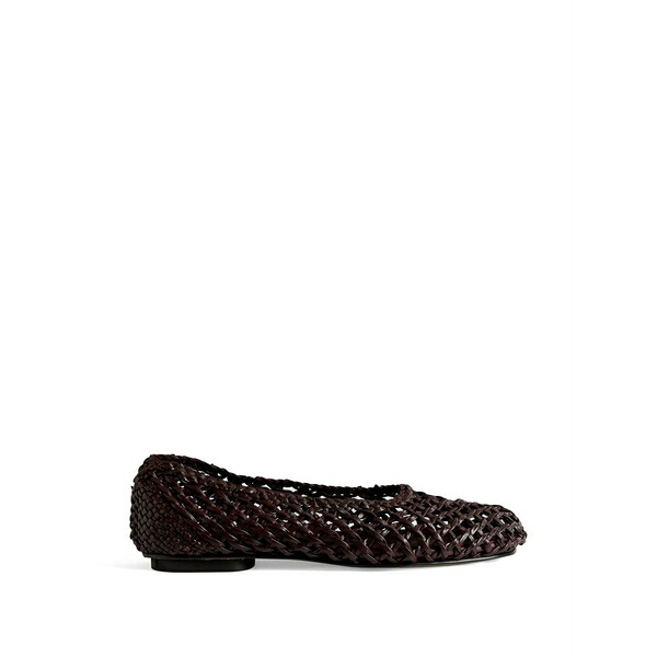 ル モンド ベリル レディース サンダル シューズ Mica woven leather ballet flats Brown