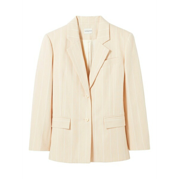 クローディピエルロ レディース 上衣＆上衣 アウター Pinstripe pocket blazer Neutrals