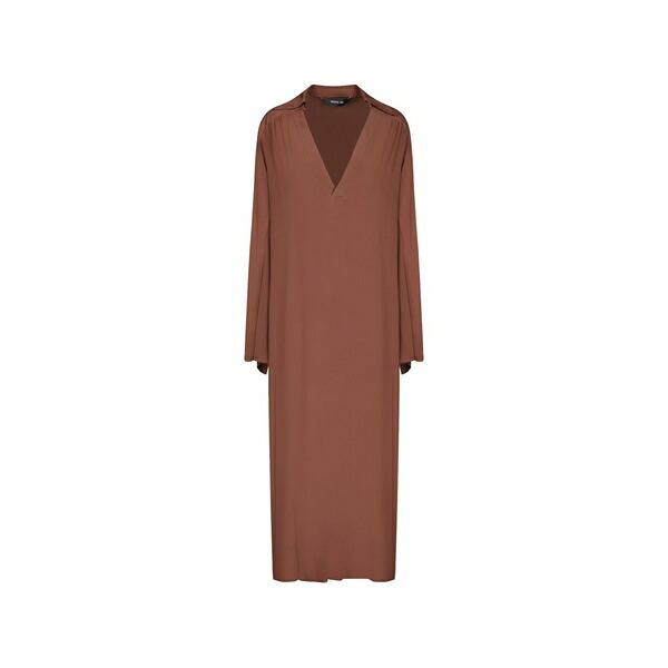 フェデリカ・トシ レディース 衣裳 トップス V-neck kaftan dress Brown