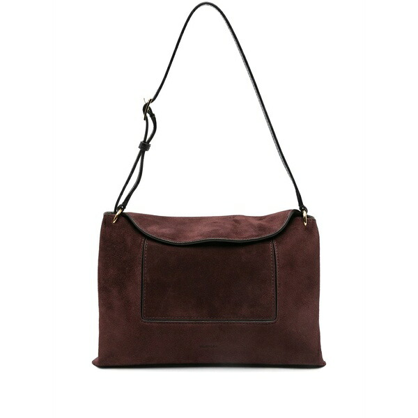 ワンドラー レディース ショルダーバッグ 御徒面子 Suede shoulder bag Red