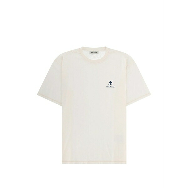 プレミアータ メンズ ティーシャツ トップス Logo-print t-shirt Neutrals