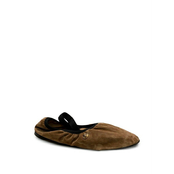 ヴェルサーチ レディース スリッポン・ローファー シューズ Guanto medusa-head ballet flats Brown