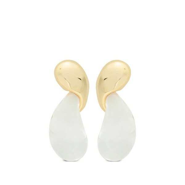 アレクシス ビッター レディース ピアス&イヤリング アクセサリー Liquid lucite modernist earrings Gold|asty